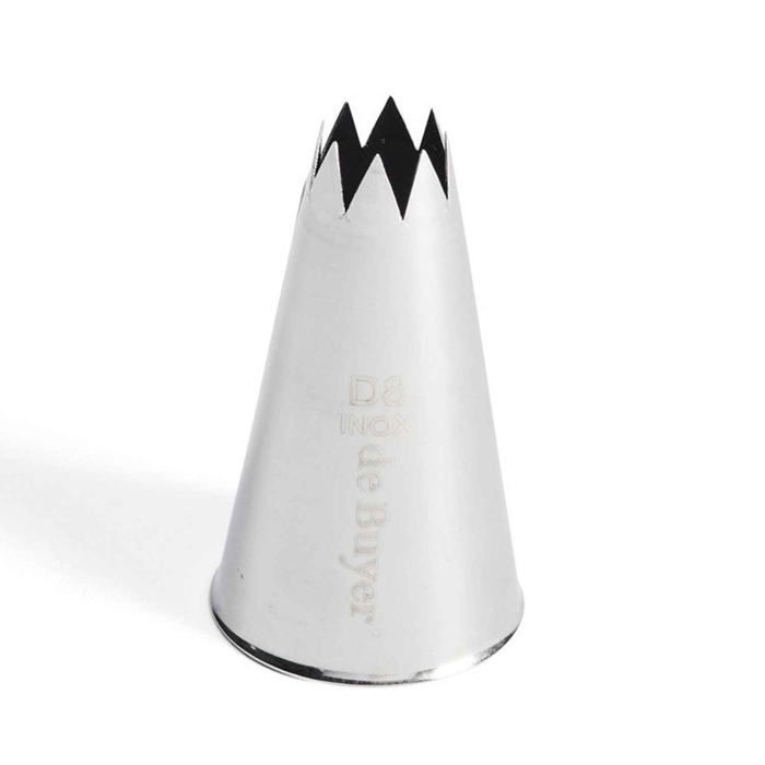 BOQUILHA INOX ESTRELA D8 ø11MM (8 DENTES) 2112.17N - DE BUYER - 3011242112175