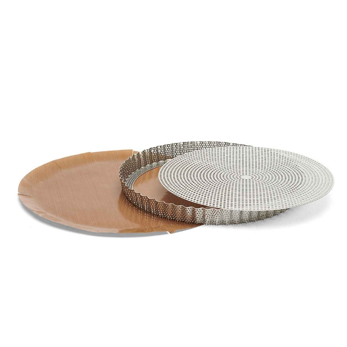 FORMA TARTE Ø28CM INOX CANE PERF C/FOLHA 3214.28 - DE BUYER - 3011243214281
