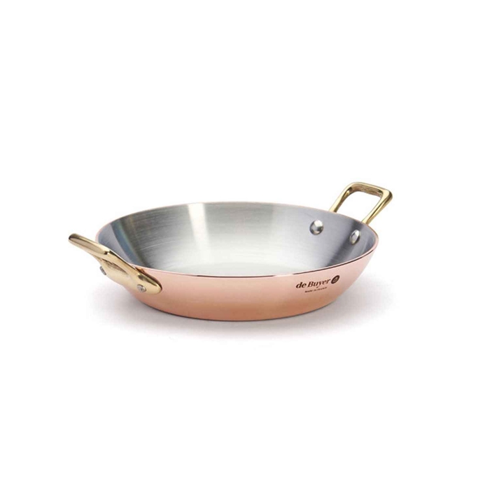 PAELLA DISH 90% COPPER Ø16CMXH3CM - DE BUYER - 3011246449161