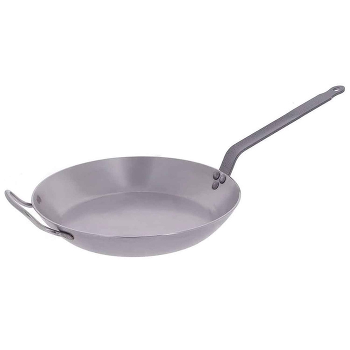 CARBON FRYING PAN W/HANDLE AND WING IRON 36CM - DE BUYER - 3011245110369