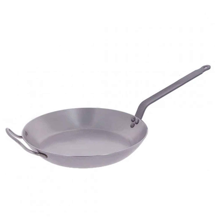 CARBON FRYING PAN W/ HANDLE AND WING IRON 50CM - DE BUYER - 3011245110505