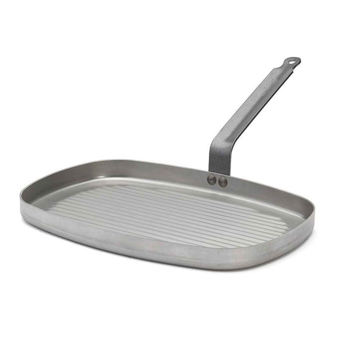 CARBON CORRUGATED GRIL W/CABLE 38X26CM - DE BUYER - 3011245540388