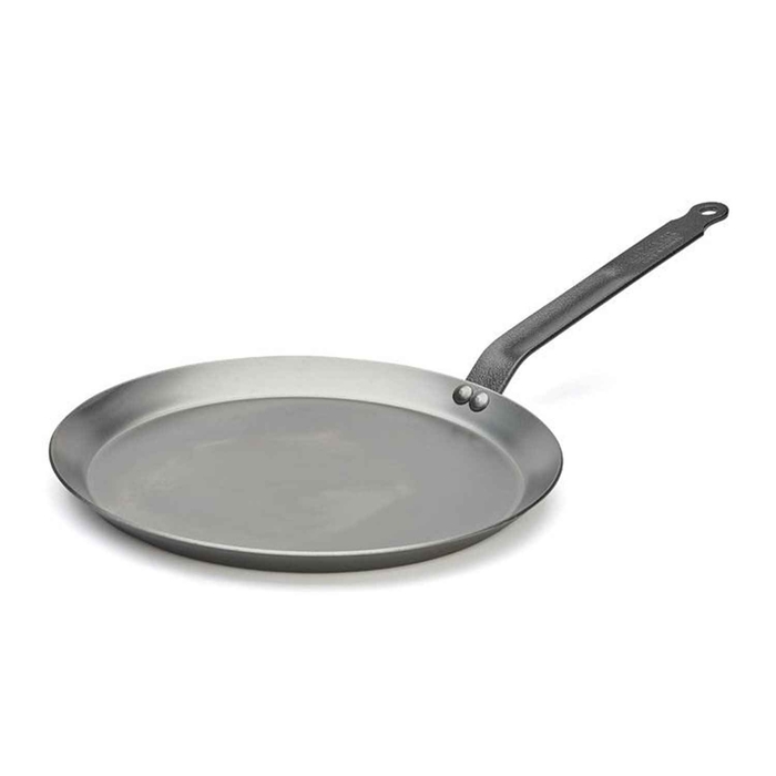 CARBONE PLUS PANCAKE PAN IRON HANDLE 30CM - DE BUYER - 3011245120306