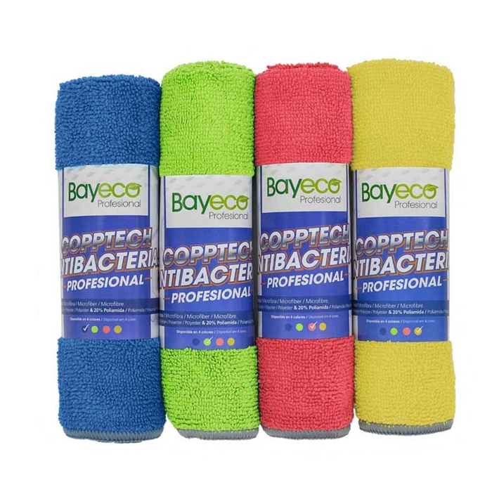 PANO MICROFIBRA ANTIBACTERIANO AMARELO PACK 10UN - PALMA & PALMA - 28436026713314