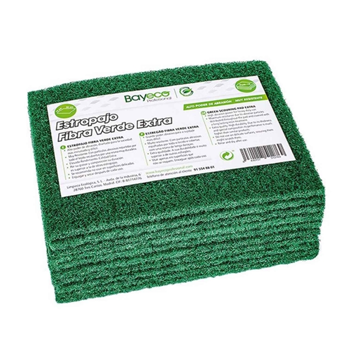 ESFREGAO VERDE CORTADO PACK 10UN - PALMA & PALMA - 8430117512769