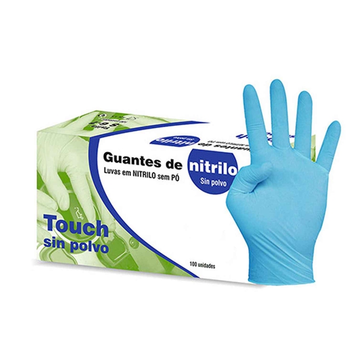LUVA NITRILO AZUL - TAMANHO L - PACK 100UN - PALMA & PALMA - 8436026717677