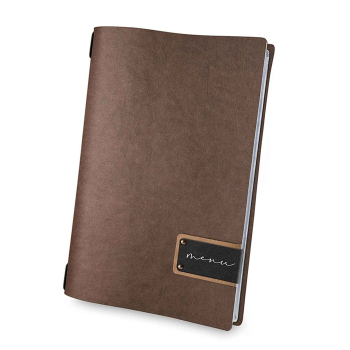 PORTA MENU A4 4PAG ECO BROWN EMA44ZE - DAG STYLE - 8059172008293