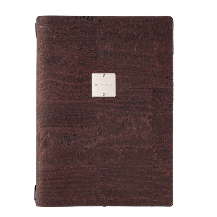 PORTA MENU A4 4PAG CORK BROWN SUA44ZM - DAG STYLE - 45