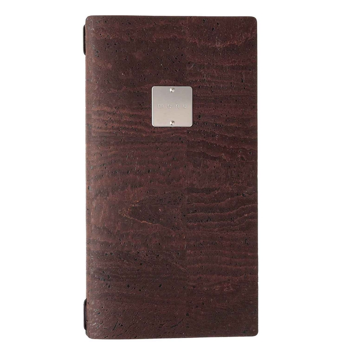 PORTA MENU 29.7X15.3CM 4PAG CORK BROWN SU4R4ZM - DAG STYLE - 8058159373249