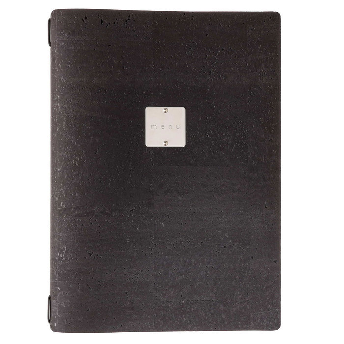 PORTA MENU A4 4PAG CORK BLACK SUA44XMP - DAG STYLE - 8058159373928