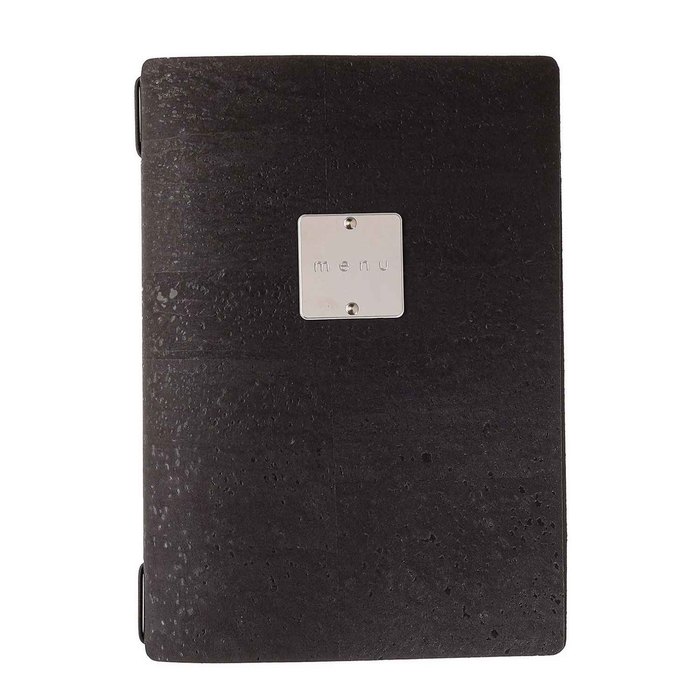 PORTA MENU 21X14.8CM 4PAG CORK BLACK SUGO4XMP - DAG STYLE - 8058159376868