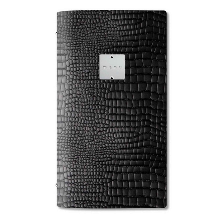 CROCO BLACK MENU HOLDERS - DAG STYLE - 8033406830980