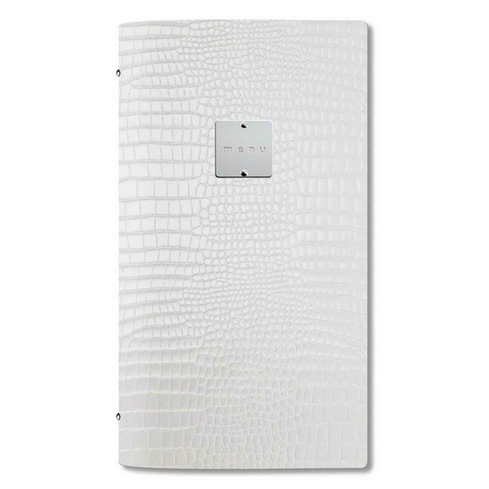CROCO WHITE MENU HOLDERS - DAG STYLE - 8033406830973