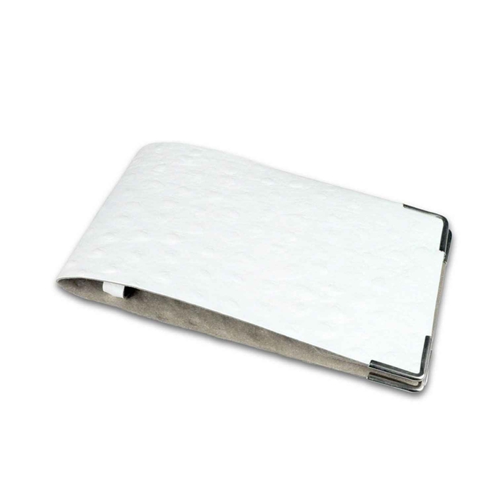 PORTA CONTAS AVESTRUZ BRANCO 18.5X11CM - DAG STYLE - 8033406831796