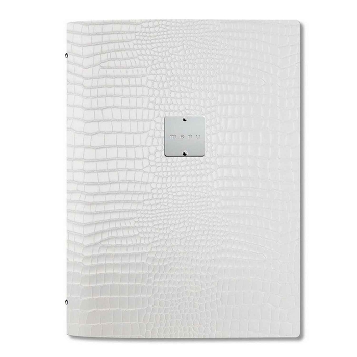 PORTA MENU CROCO BRANCO - DAG STYLE - 8033406830942