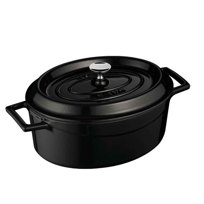 CAÇAROLA FERRO OVAL 33CM 6.2LT LVOTC33K2 BLACK - PALMA & PALMA - 2040010206
