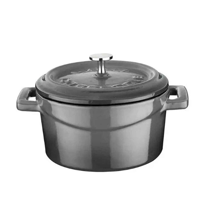 MINI IRON CASSEROLE GRAY Ø10CM - PALMA & PALMA - 8680215492832