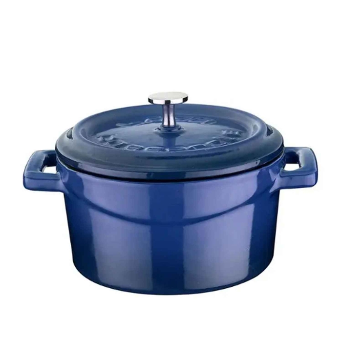 MINI IRON CASSEROLE BLUE Ø10CM 35CL - PALMA & PALMA - 8680215491354