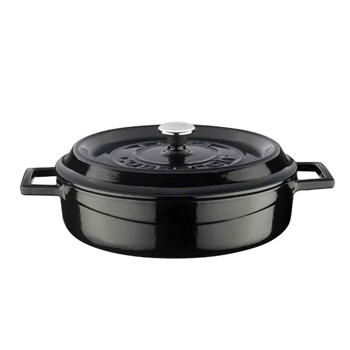 IRON CASSEROLE BLACK Ø24CM 2.4LT - PALMA & PALMA - 8680215491088