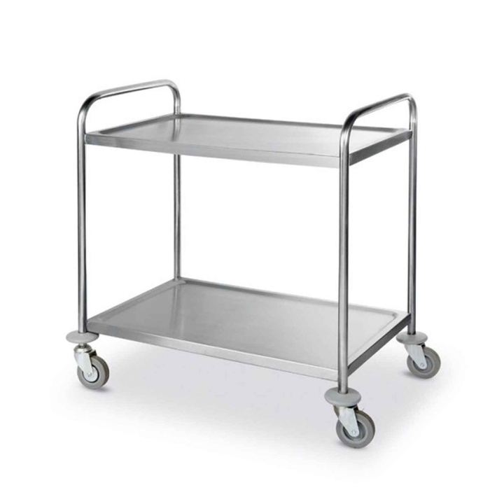 CARRO SERVIÇO INOX 2 PRATELEIRA 86X54X93CM TB20020 - PALMA & PALMA - 2070016752