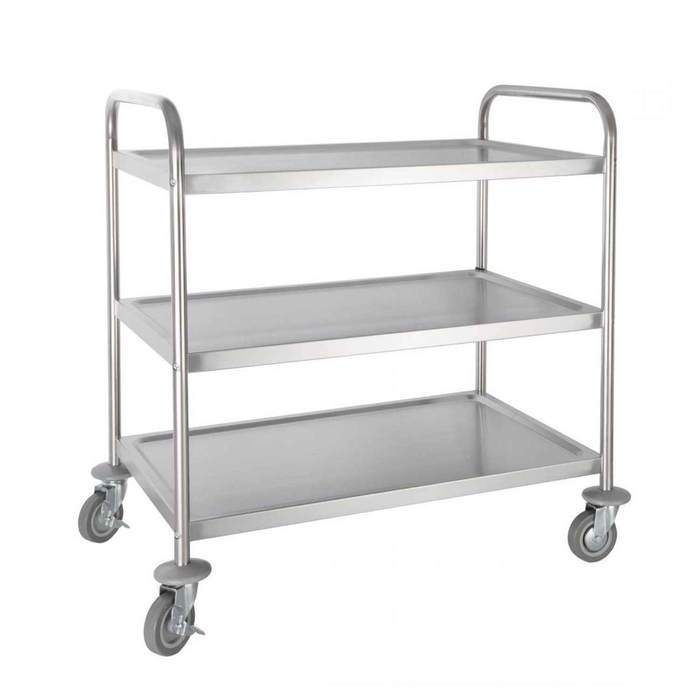 CARRO SERVIÇO INOX 81X45XH85CM 3 PRATELEIRA T10030 - PALMA & PALMA - 2070017183