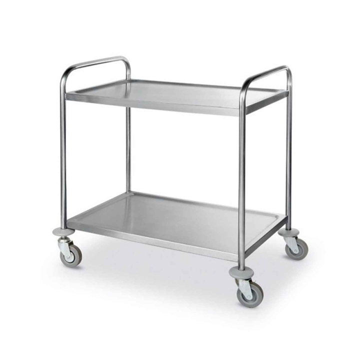 CARRO INOX 2 PRATELEIRAS 81x45.5x85.5CM T10020 - PALMA & PALMA - 2070017955