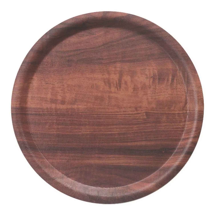 BANDEJA ANTIDERRAPANTE CASTANHA Ø43CM - PIAZZA - 8691469100190