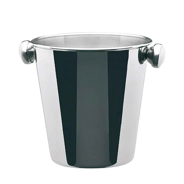 STEEL ICE BUCKET Ø14XH16CM - PIAZZA - 8009813055353