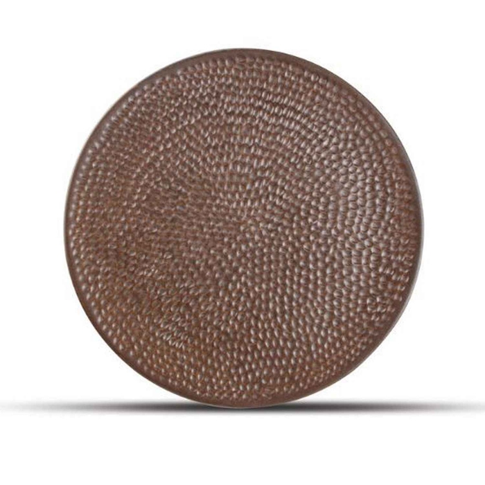 BRASS BROWN PLATE Ø27CM - ARTE DE LA MESA - 5410595698622