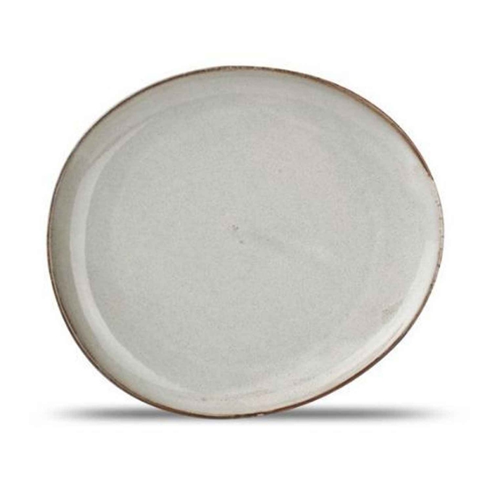 GREY CERES OVAL PLATE 21X18.5CM - ARTE DE LA MESA - 2200035462