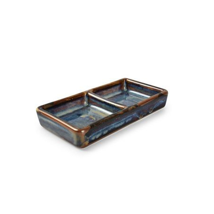 TRAVESSA 12X6CM 2 DIVISOES BLUE NOVA 642011 - ARTE DE LA MESA - 5410595751310