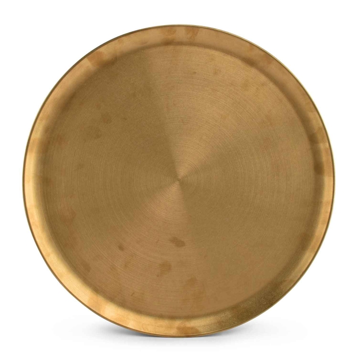 BANDEJA Ø40XH1.5CM ANTIQUE GOLD SERVE 791451 - ARTE DE LA MESA - 2200088042