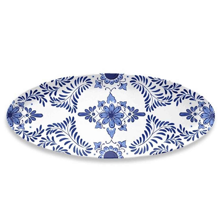 TRAVESSA OVAL MELAMIN SANTORINI 61X25CM TSA4VAO/61 - ARTE DE LA MESA - 8028460530051
