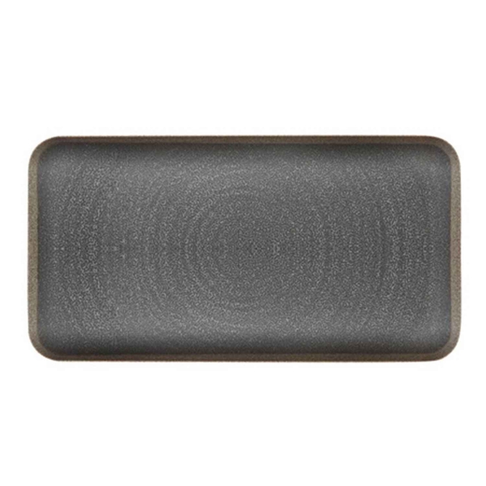 RENA TRAVESSA MELAMINA PRETO 22X13CM - ARTE DE LA MESA - 8028460488444