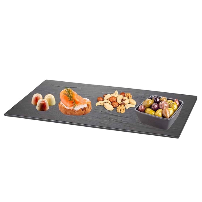 BANDEJA MELAMINA PRETA 53X32.5CM MG1 (APTO P/ RMG) - PALMA & PALMA - 727875099310