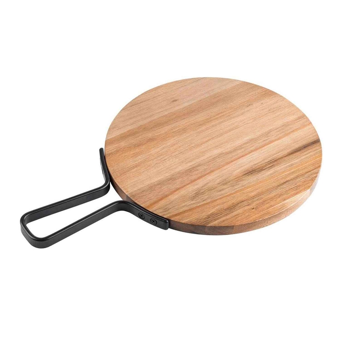 WOOD BOARD W/S.STEEL HANDLE Ø25.5CM - PALMA & PALMA - 727875253880