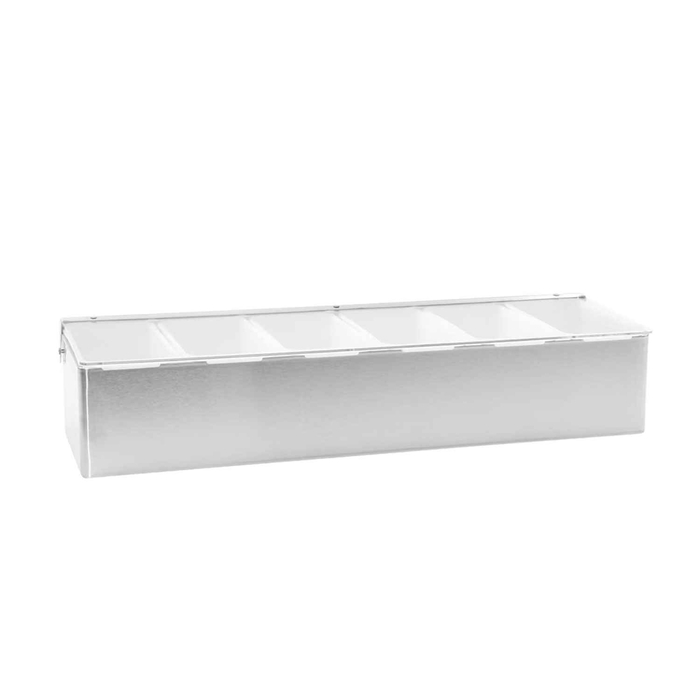 CAIXA CONDIMENTOS 44.5X15XH9CM 6 DIVISOES C/T1606 - PALMA & PALMA - 727875039835