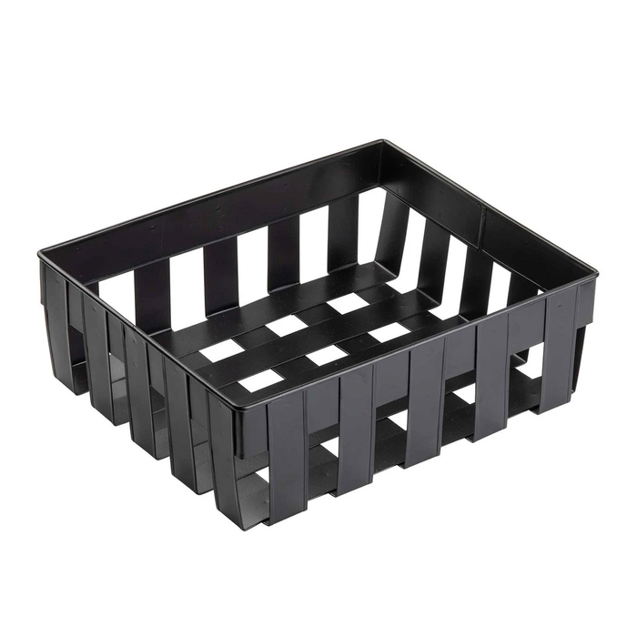 CESTO METAL PRETO 32.5X26.5XH11CM 11695 - PALMA & PALMA - 7323990090