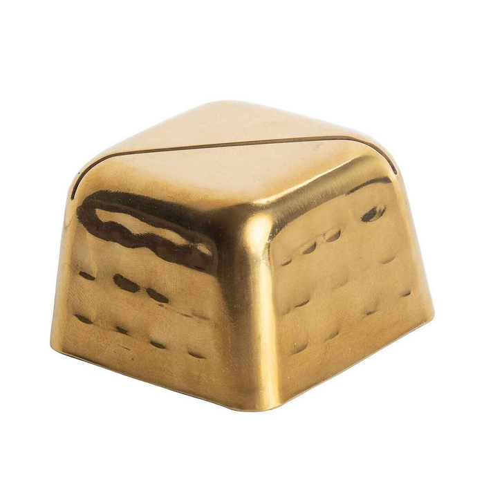 PORTA CARTOES GOLD PVD 5X5XH3.5CM 11576 - PALMA & PALMA - 7323930090