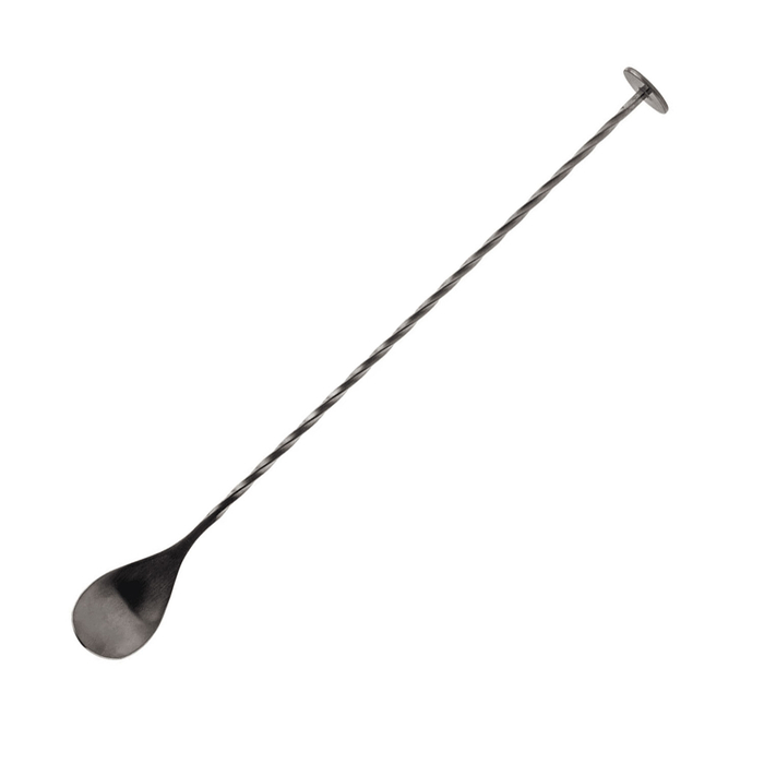 COLHER COCKTAIL INOX PVD GUNMETAL 27.5CM 11826 - PALMA & PALMA - 727875274281