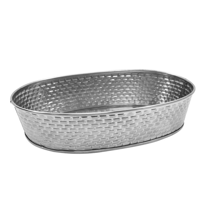 CESTO OVAL INOX 24X15X4CM GPSS96 - PALMA & PALMA - 727875197214