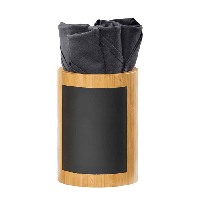 WRITE-ON SUPORTE REDONDO BAMBU/ARDOSIA Ø13X18CM - PALMA & PALMA - 727875210104