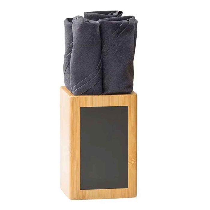 WRITE-ON BAMBOO/SLATE CUTLERY HOLDER 10X10X15CM - PALMA & PALMA - 727875210098