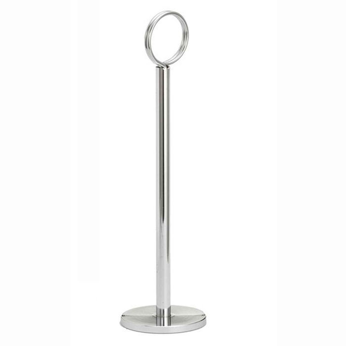 CARD & NUMBER PORTA MENUS CROMADO 20.5CM - PALMA & PALMA - 727875047908