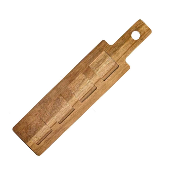 PADDLE TABUA MADEIRA C/ 4 CAVIDADES 43X10CM - PALMA & PALMA - 727875203854