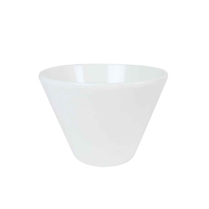 VELOCITY WHITE MELAMINE CONIC BOWL ø8.5X5CM - PALMA & PALMA - 4716872845064