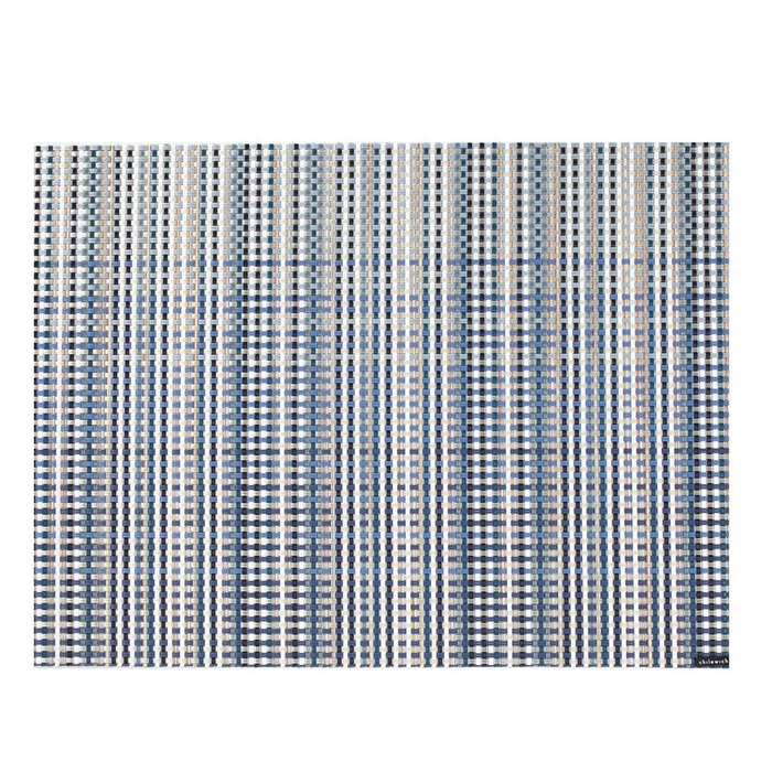 TOALHETE INDIVIDUAL GRID BLUE 48X36CM  - CHILEWICH - 2270010459