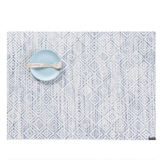 TOALHETE INDIVIDUAL MOSAIC BLUE 48X36CM  - CHILEWICH - 2270010470