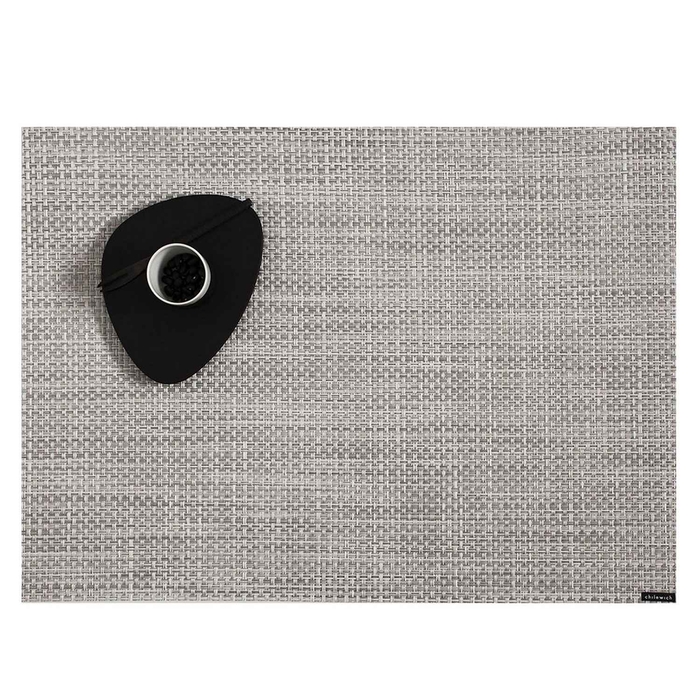 BASKETWEAVE WHITE/SILVER INDV TOWEL 40.65X30.5CM - CHILEWICH - 2270010527