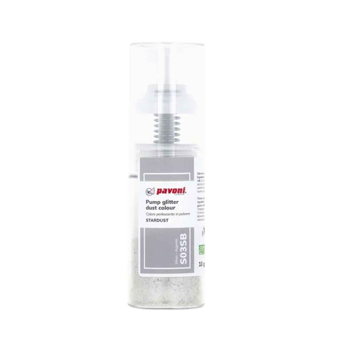 PULVERIZADOR STAR DUST PRATEADO 10G - PAVONI - 8029248327207